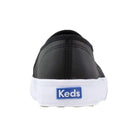 Keds Double Decker Leather Slip - On - Women's Black Leather Shoe Deals Outlet