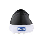 Keds Double Decker Leather Slip - On - Women's Black Leather Shoe Deals Outlet