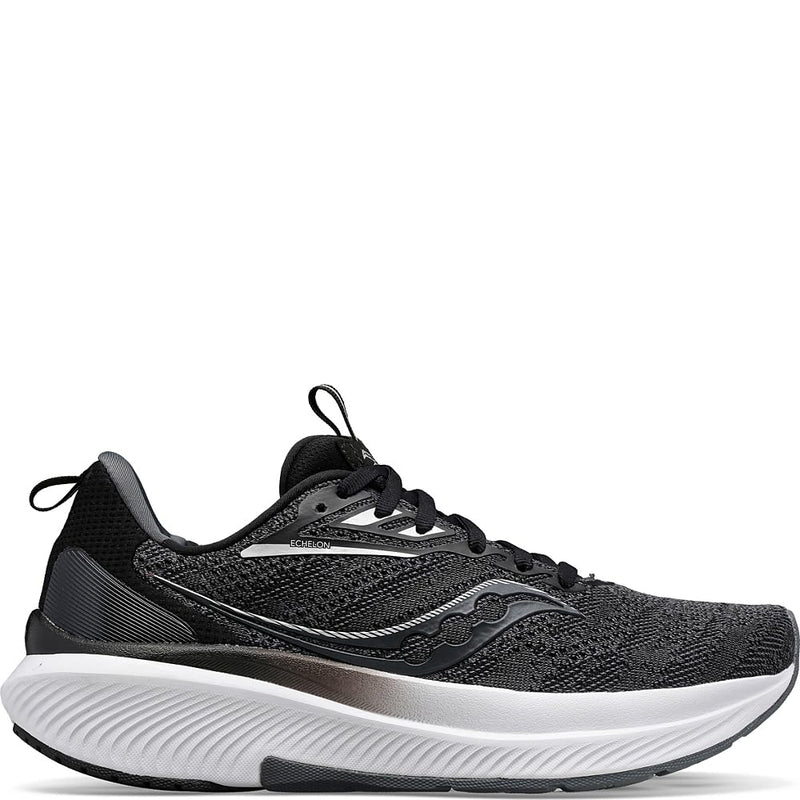 Saucony Echelon 9 Running Shoe - Women's Black/White Shoe Deals Outlet