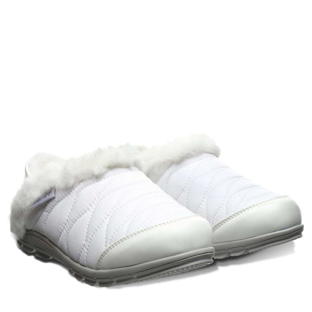 BEARPAW Elaine Slippers - Women's White Shoe Deals Outlet