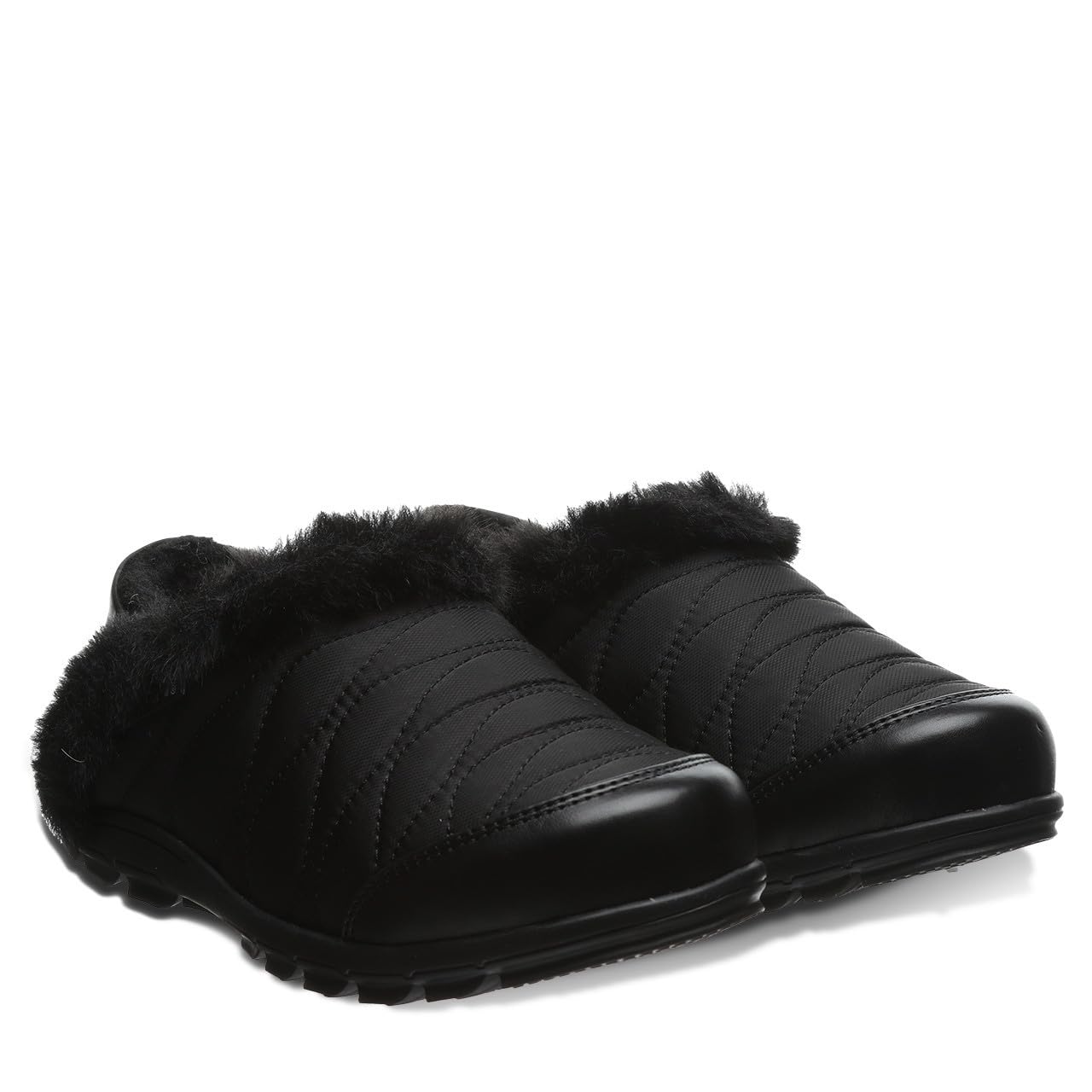 BEARPAW Elaine Slippers - Women's Black Shoe Deals Outlet