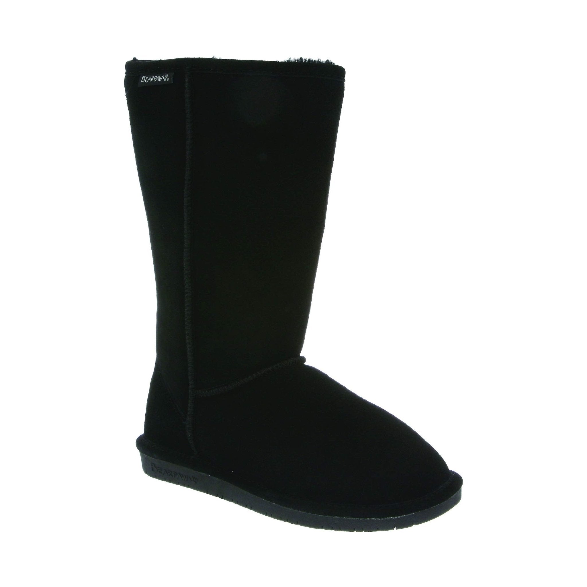 BEARPAW Emma Suede Boot - Women's Black Shoe Deals Outlet