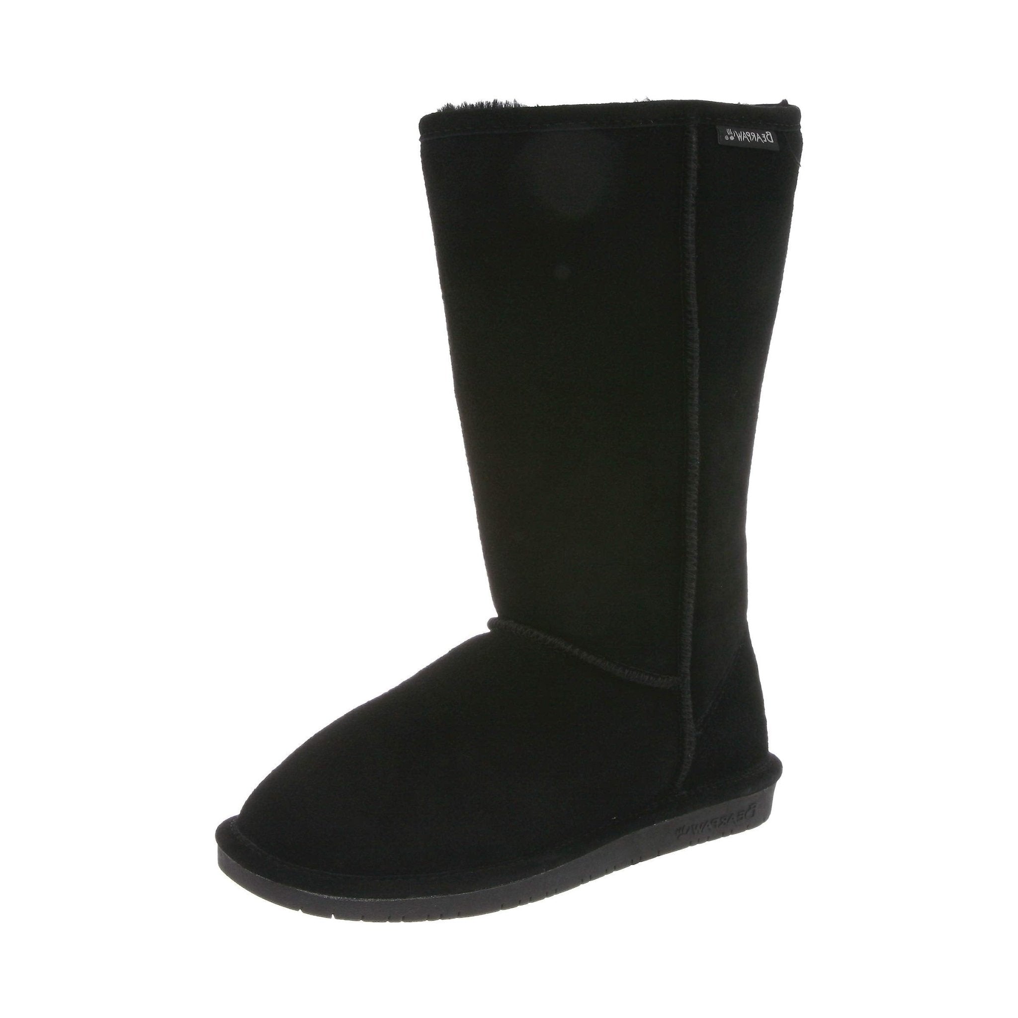 BEARPAW Emma Suede Boot - Women's Black Shoe Deals Outlet