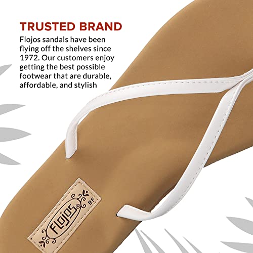 Flojos Fiesta - Women's White/Tan Shoe Deals Outlet