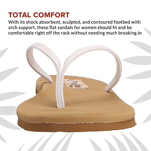Flojos Fiesta - Women's White/Tan Shoe Deals Outlet