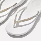 FitFlop Classic iQushion Sparkle Ergonomic Urban White 8.5 M 192051806226 Shoe Deals Outlet