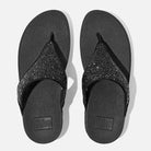 FitFlop Glitter Toe - Post Sandals Black Glitter 7 M 193998235339 Shoe Deals Outlet