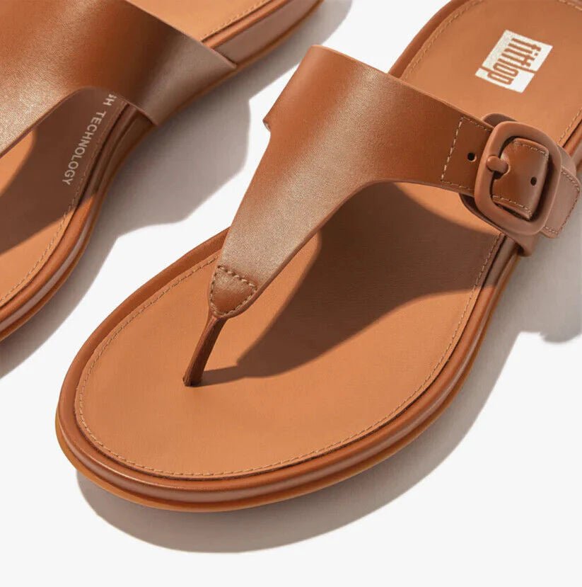 FitFlop Gracie Toe Post Light Tan 9 M 193998750238 Shoe Deals Outlet