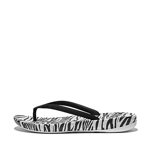 FitFlop iQushion Zebra Print Zebra Print 11 M 195305522262 Shoe Deals Outlet