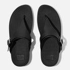 FitFlop Lulu Adjustable Toe Post All Black 11 M 195305210039 Shoe Deals Outlet
