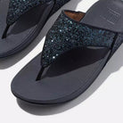 FitFlop Lulu Glitter Toe - Thongs Midnight Navy 6 M 193998235414 Shoe Deals Outlet