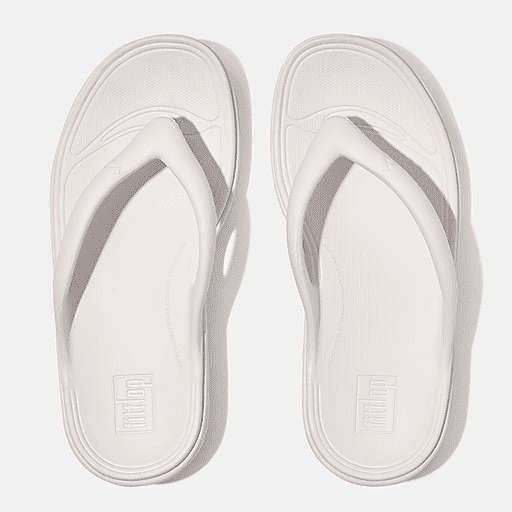 FitFlop RELIEFF Recovery Toe - Post Sandals White 10 M 197533010313 Shoe Deals Outlet