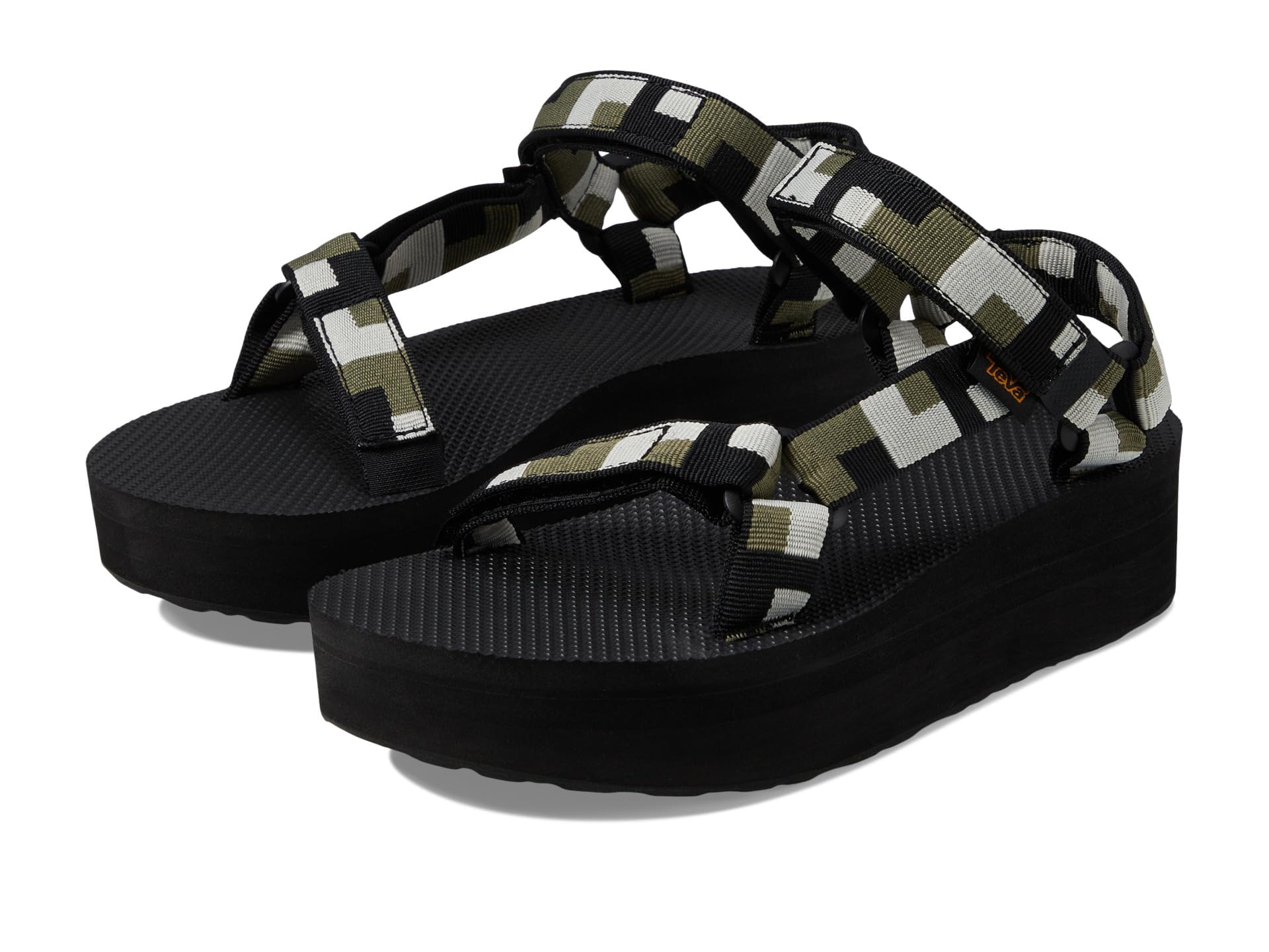 Teva Flatform Universal - Women's Retro Shapes Black Shoe Deals Outlet