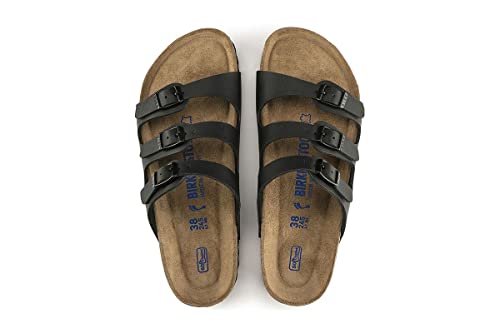 Birkenstock Florida - Women's Black Birko - flor Shoe Deals Outlet