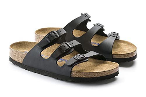Birkenstock Florida - Women's Black Birko - flor Shoe Deals Outlet