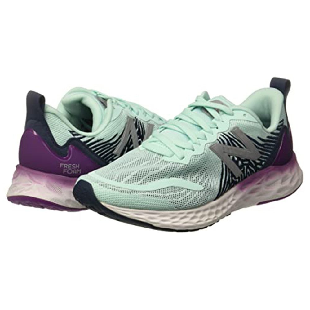 New Balance Fresh Foam Tempo WTMPOBP - Women's Pista Green,violet and White Shoe Deals Outlet