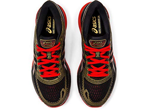 ASICS Gel - Nimbus 21 - Men's Black/Classic Red Shoe Deals Outlet