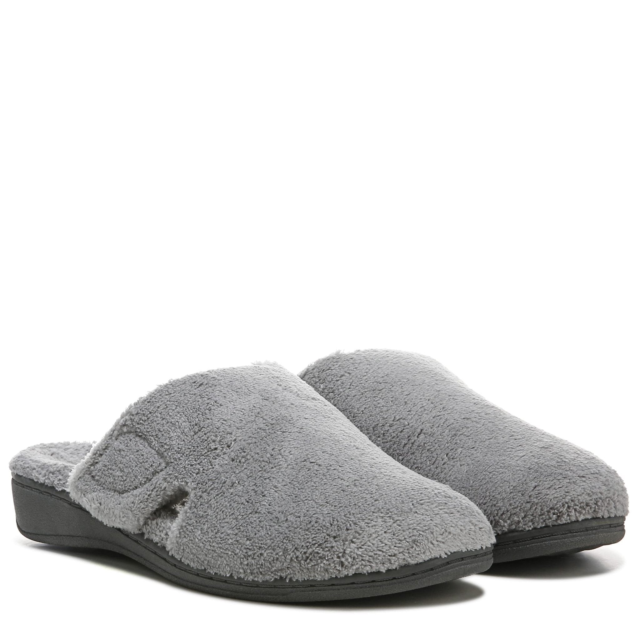VIONIC Gemma Mule Slippers - Women's Light Grey Shoe Deals Outlet
