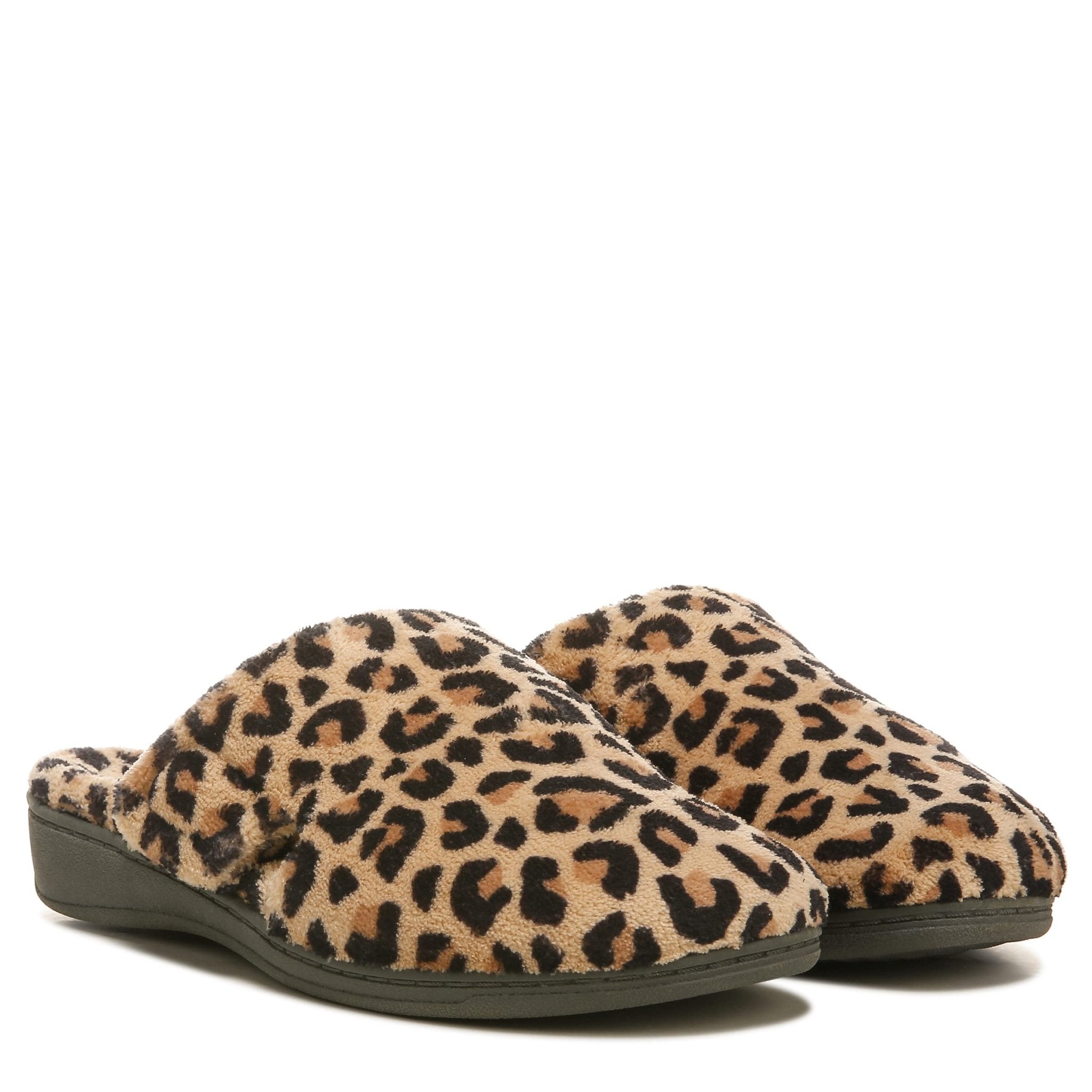 VIONIC Gemma Mule Slippers - Women's Natural Leopard Shoe Deals Outlet