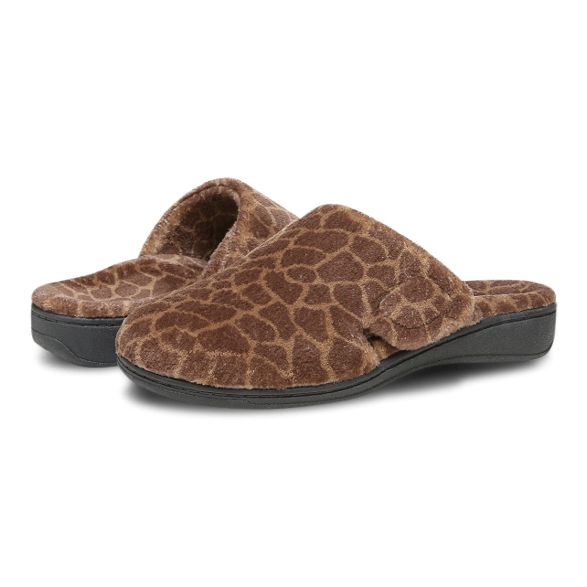 VIONIC Gemma Mule Slippers - Women's Natural Leopard Shoe Deals Outlet