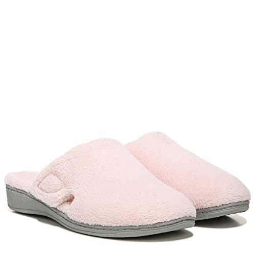 VIONIC Gemma Mule Slippers - Women's Pink Terry Shoe Deals Outlet