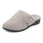 VIONIC Gemma Mule Slippers - Women's Light Grey Shoe Deals Outlet