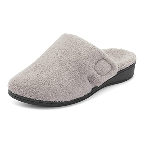 VIONIC Gemma Mule Slippers - Women's Light Grey Shoe Deals Outlet