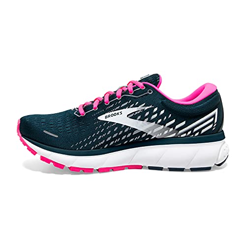 Brooks GHOST 13 - Women's Reflective Pond/Pink/Ice Shoe Deals Outlet