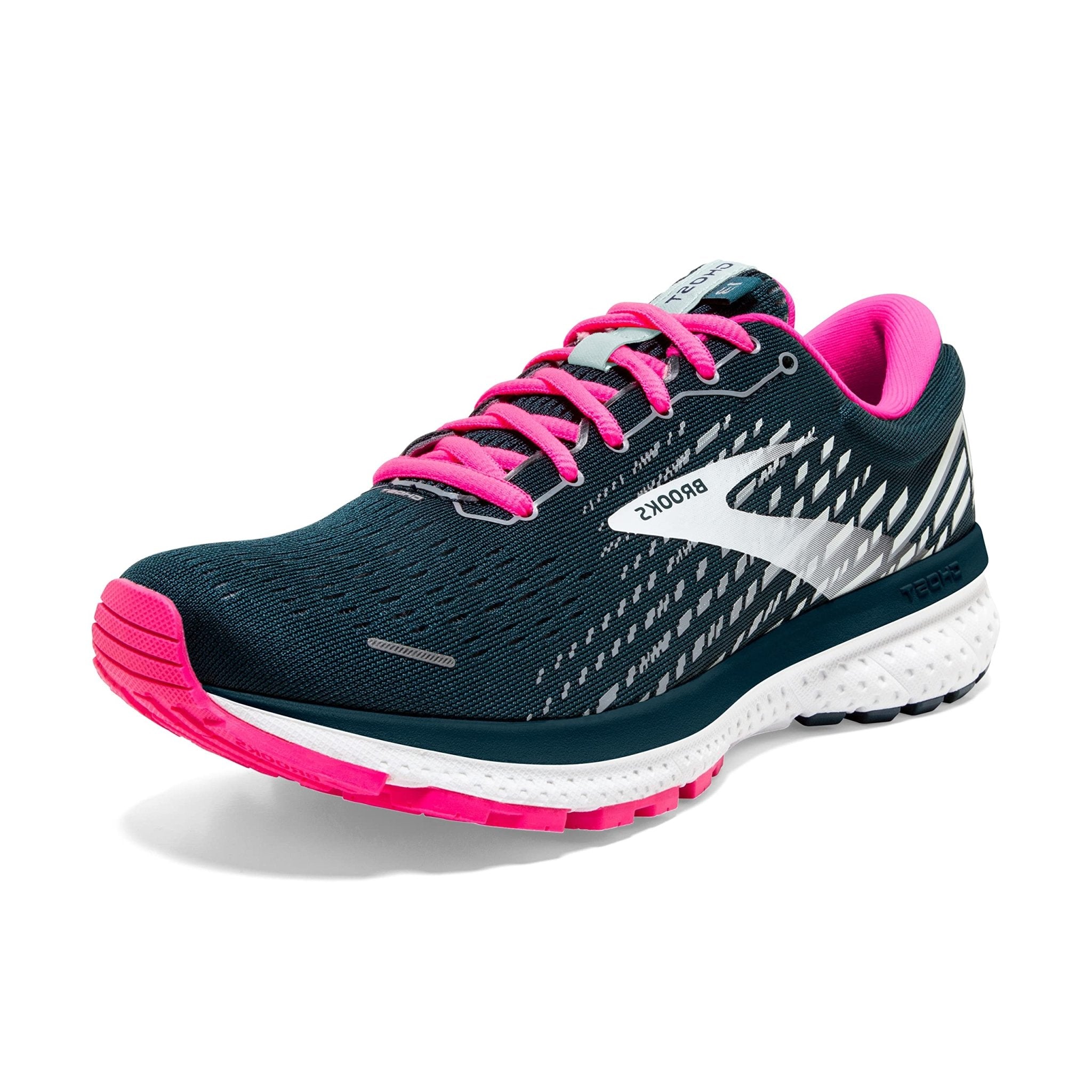 Brooks GHOST 13 - Women's Reflective Pond/Pink/Ice Shoe Deals Outlet