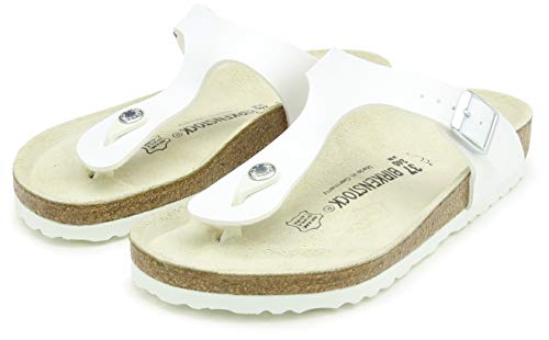 Birkenstock Gizeh Birko - Flor - Unisex White Shoe Deals Outlet