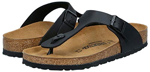 Birkenstock Gizeh Birko - Flor - Unisex Black Shoe Deals Outlet