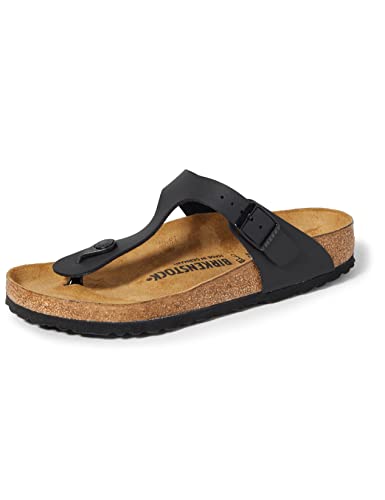 Birkenstock Gizeh Birko - Flor - Unisex Black Shoe Deals Outlet