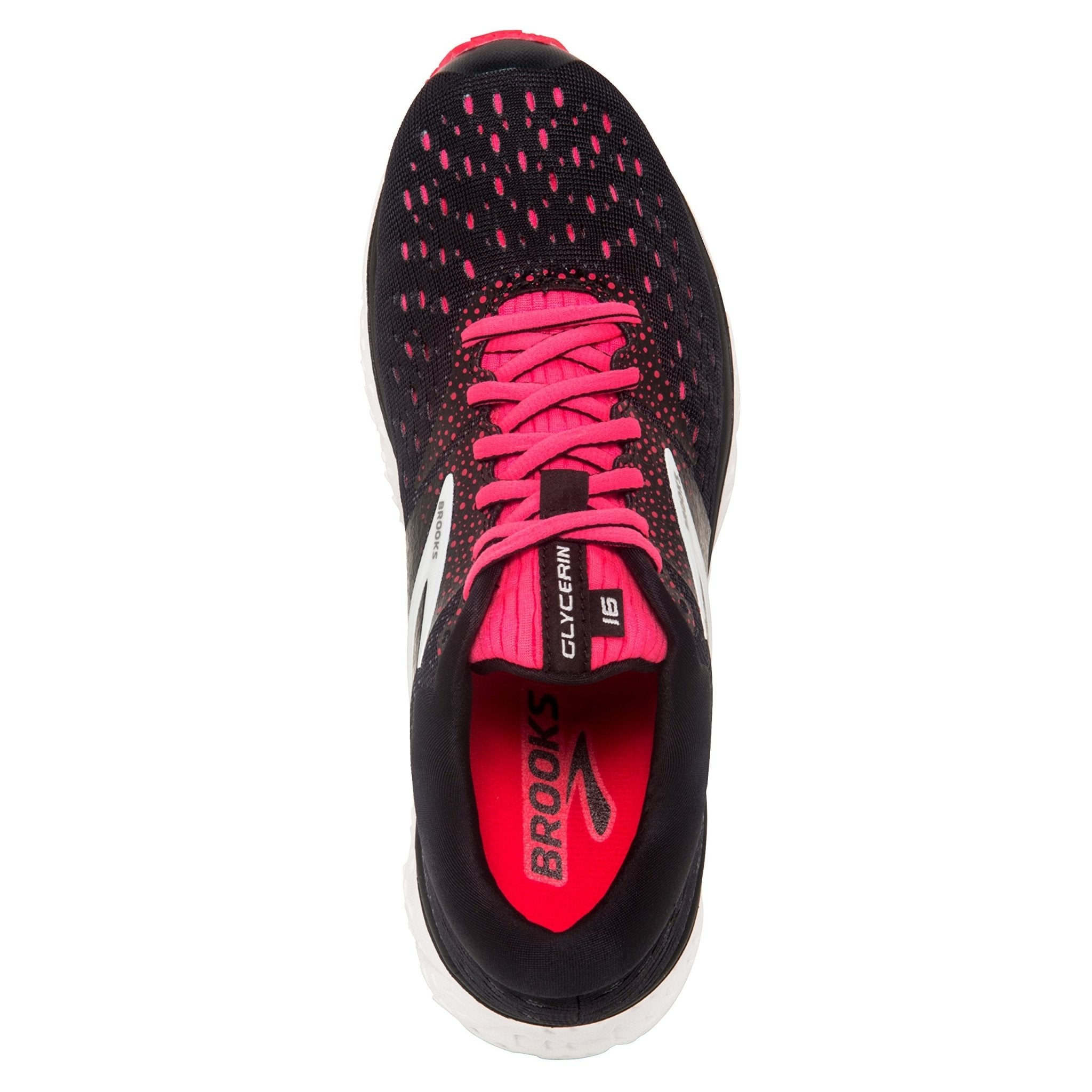 Brooks Glycerin 16 - Women's Black/Pink/Grey Shoe Deals Outlet