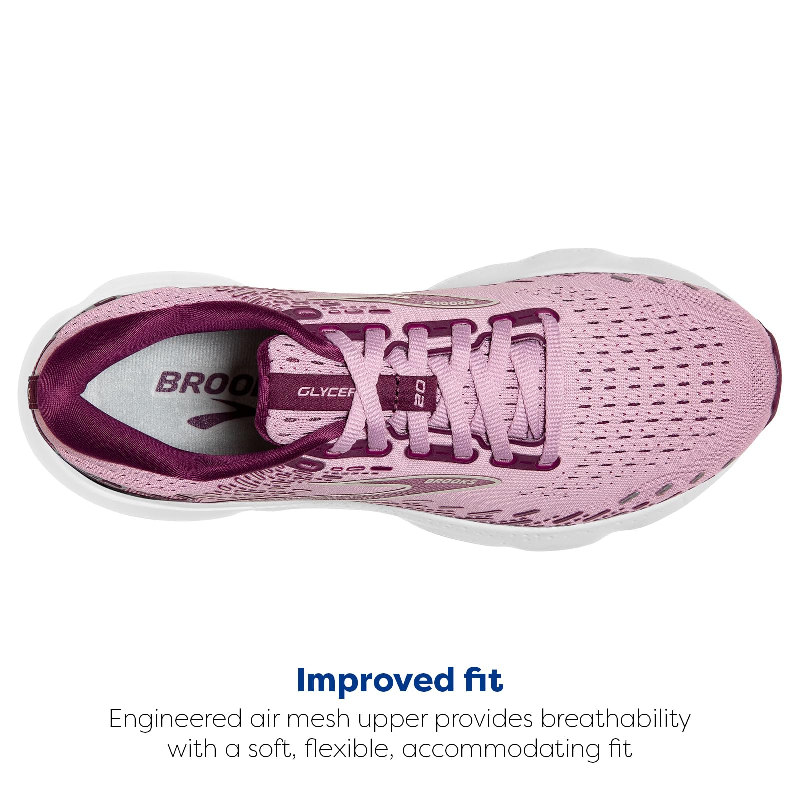 Brooks Glycerin 20 - Women's Mauve/Grape Wine/Grey Shoe Deals Outlet