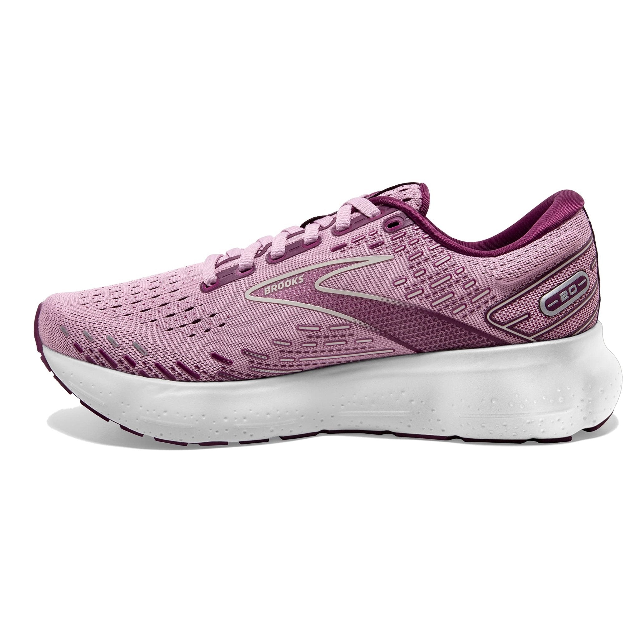 Brooks Glycerin 20 - Women's Mauve/Grape Wine/Grey Shoe Deals Outlet
