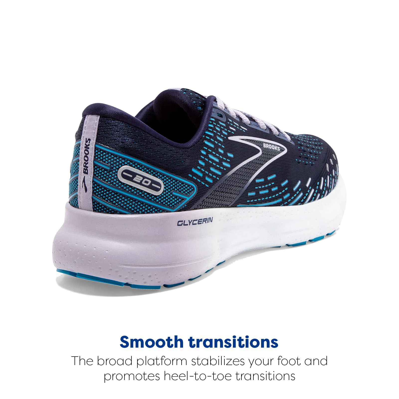Brooks Glycerin 20 - Women's Peacoat/Ocean/Pastel Lilac Shoe Deals Outlet