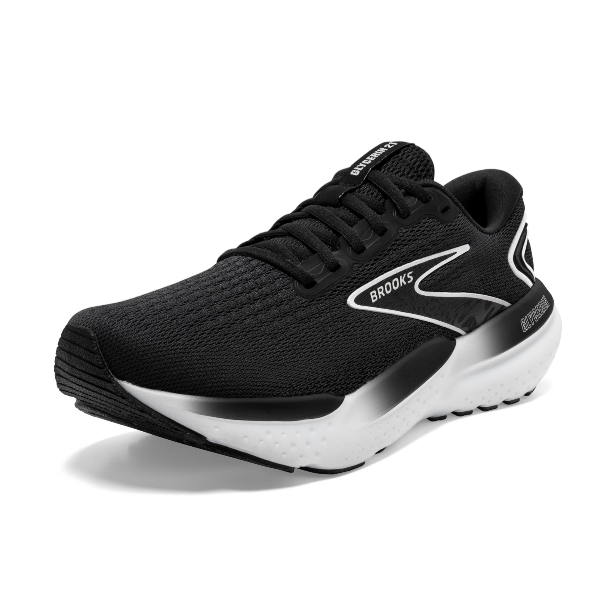 Brooks Glycerin 21 - Women's Black/Grey/White Shoe Deals Outlet