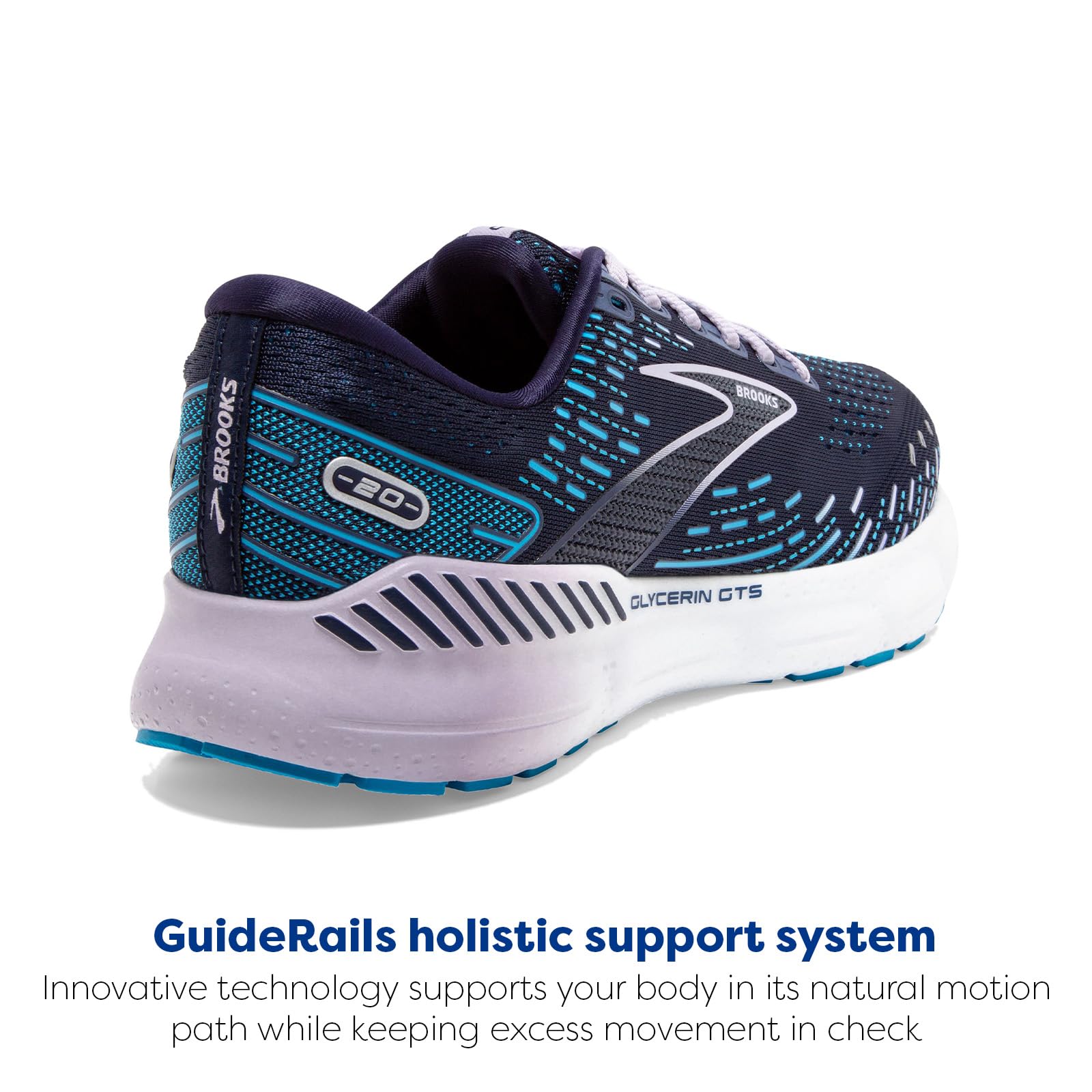 Brooks Glycerin GTS 20 - Women's Peacoat/Ocean/Pastel Lilac Shoe Deals Outlet