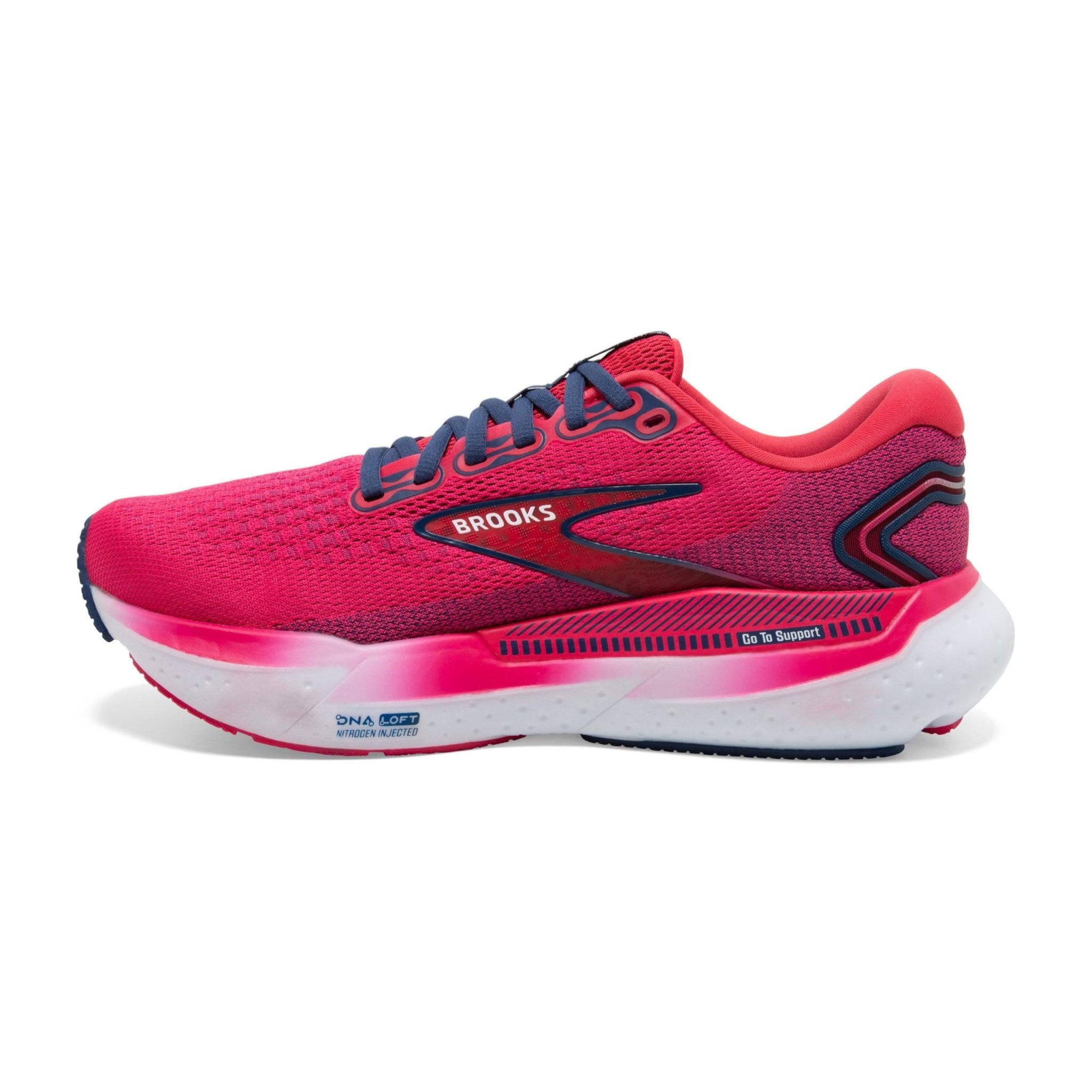 Brooks Glycerin GTS 21 - Women's Raspberry/Estate Blue Shoe Deals Outlet