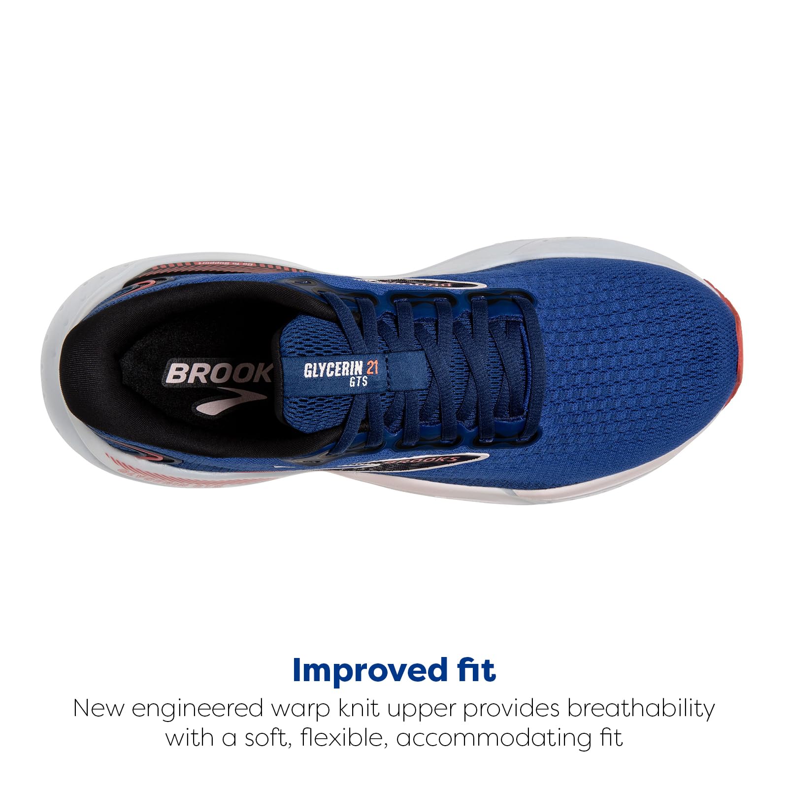 Brooks Glycerin GTS 21 - Women's Blue/Icy Pink/Rose Shoe Deals Outlet