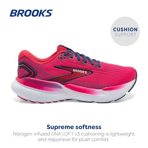 Brooks Glycerin GTS 21 - Women's Raspberry/Estate Blue Shoe Deals Outlet