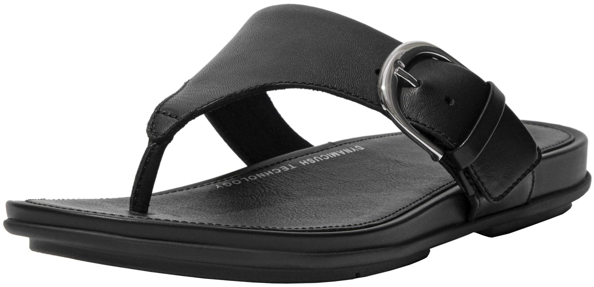 FitFlop Gracie Toe Post Sandal - Women's All Black Shoe Deals Outlet
