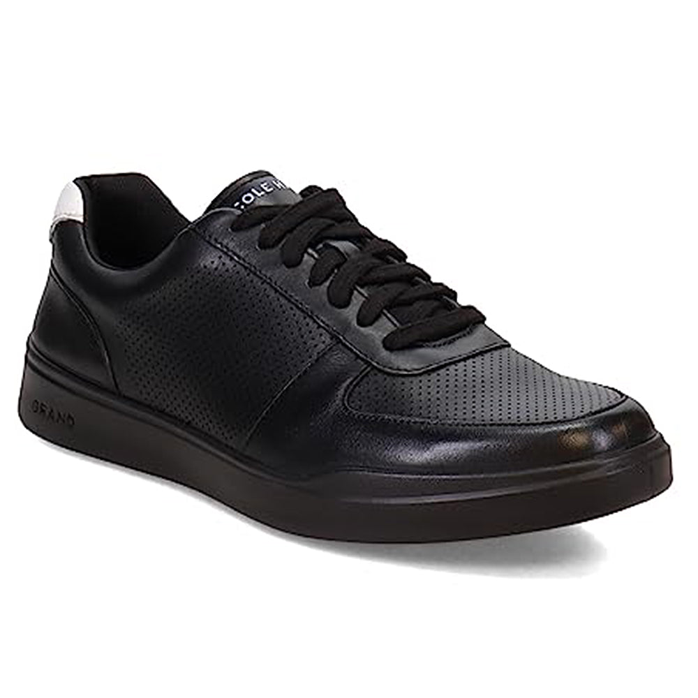 Cole Haan Grand Crosscourt Modern Perforated Leather - Men's Black/Black/White Shoe Deals Outlet
