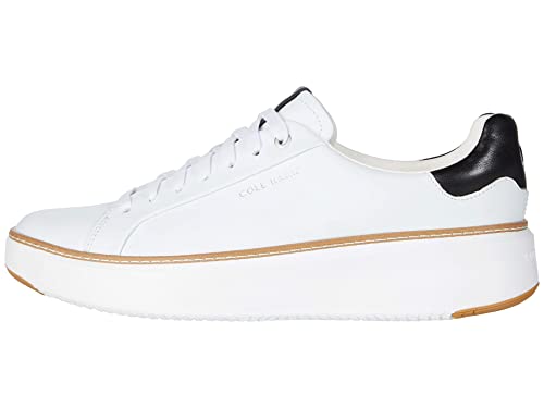 Cole Haan GrandPro Topspin Sneakers - Women's Ivory/Black Leather Shoe Deals Outlet