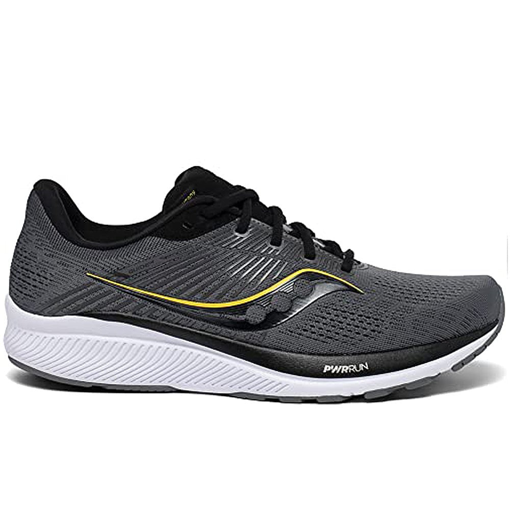 Saucony Guide 14 Running Shoe - Men's Charcoal/Gold Shoe Deals Outlet