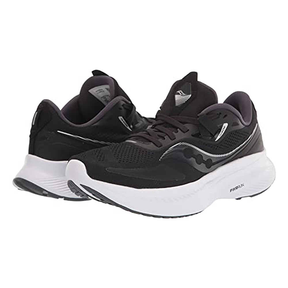 Saucony Guide 15 Running Shoe - Women's Black/White Shoe Deals Outlet