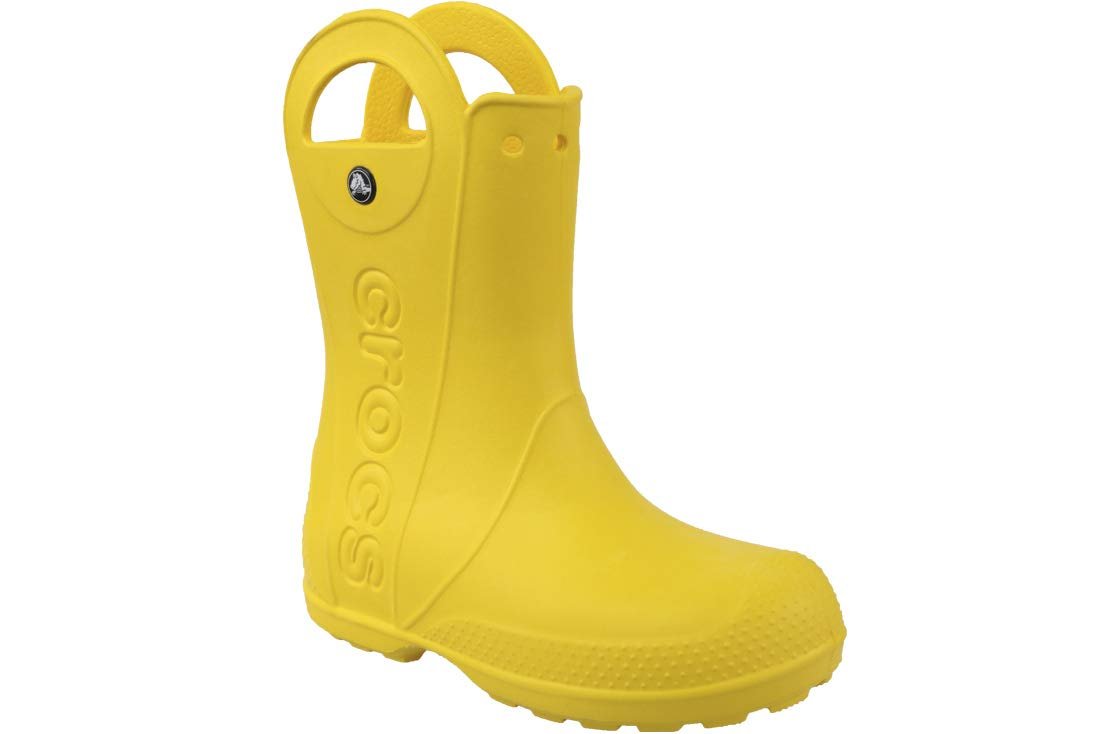 Crocs Handle It Rain Boot - Kids Yellow Shoe Deals Outlet
