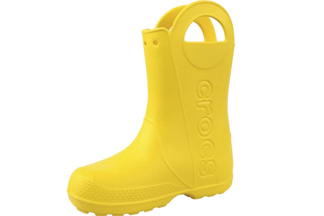 Crocs Handle It Rain Boot - Kids Yellow Shoe Deals Outlet