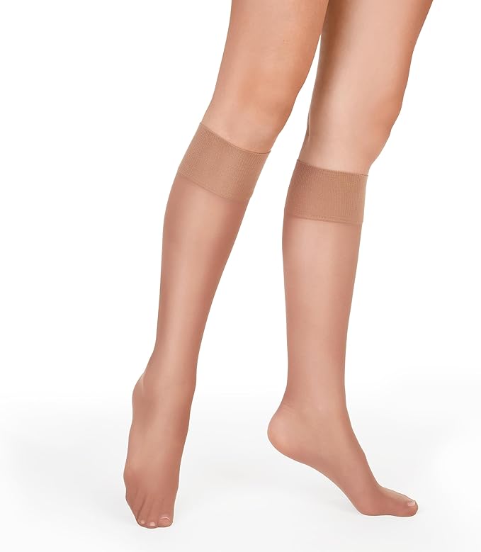 Hanes Silk Reflections Plus Knee Highs Little Color OS 12036616018 Shoe Deals Outlet