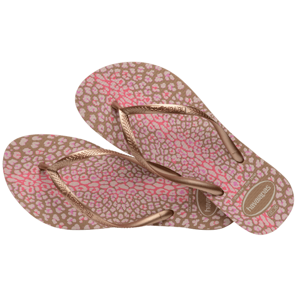 Havaianas Slim Animal Print Flip Flops White EU 35 - 36 | US Men's 4 - 5 / Women's 5 - 6 M 7890732316226 Shoe Deals Outlet